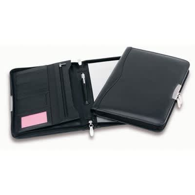 Superior Leather Compact Zip Compendium
