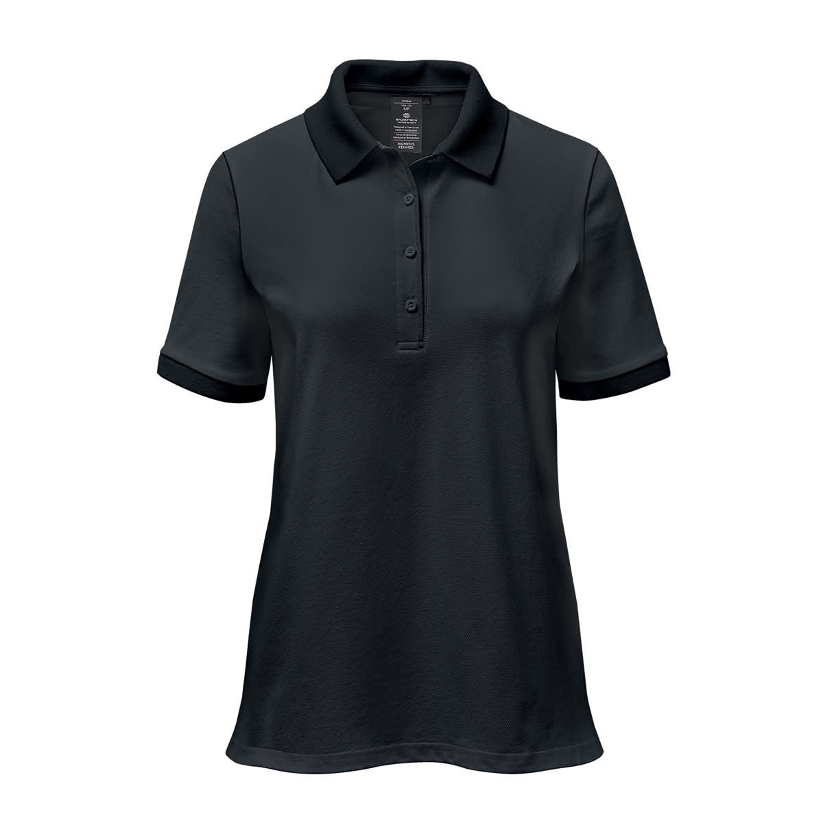 Womens Ferrera S/S Polo Black 2 Xl
