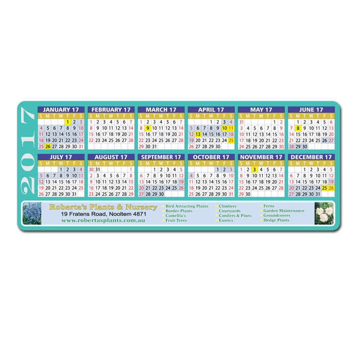 Magnetic Calendar 213 x 98mm | CADL