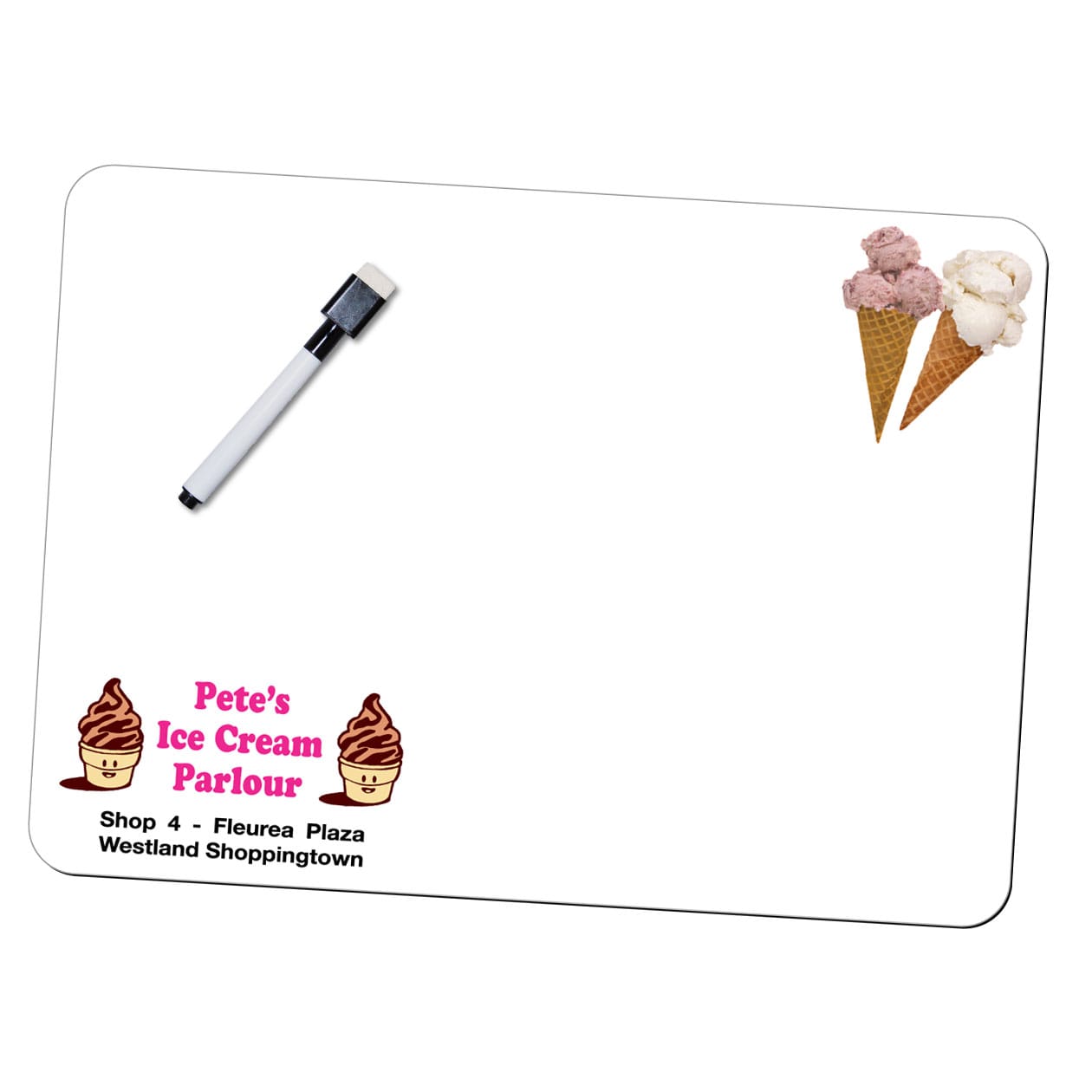 Magnetic White Board 427 x 294mm | WB01