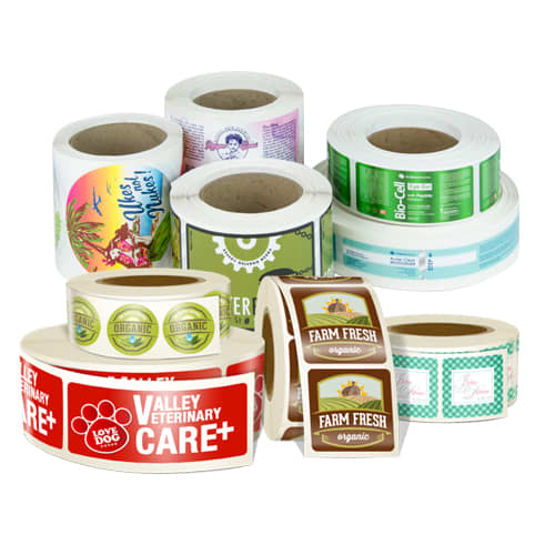Stickers Printed On Rolls - 25 x 25mm
