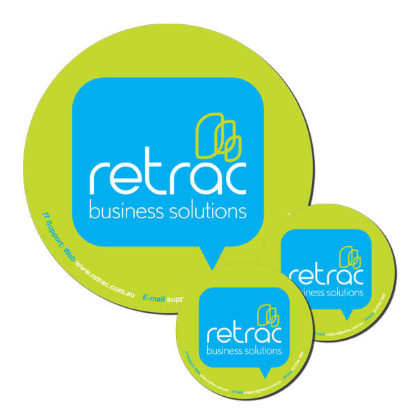 Round Econo Mat and 2 Coasters | CM03E2CR
