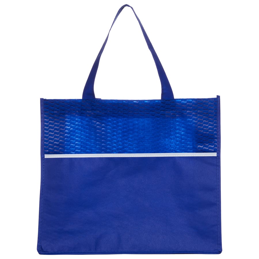 Shopping Tote Bag with Waves - B563 Image