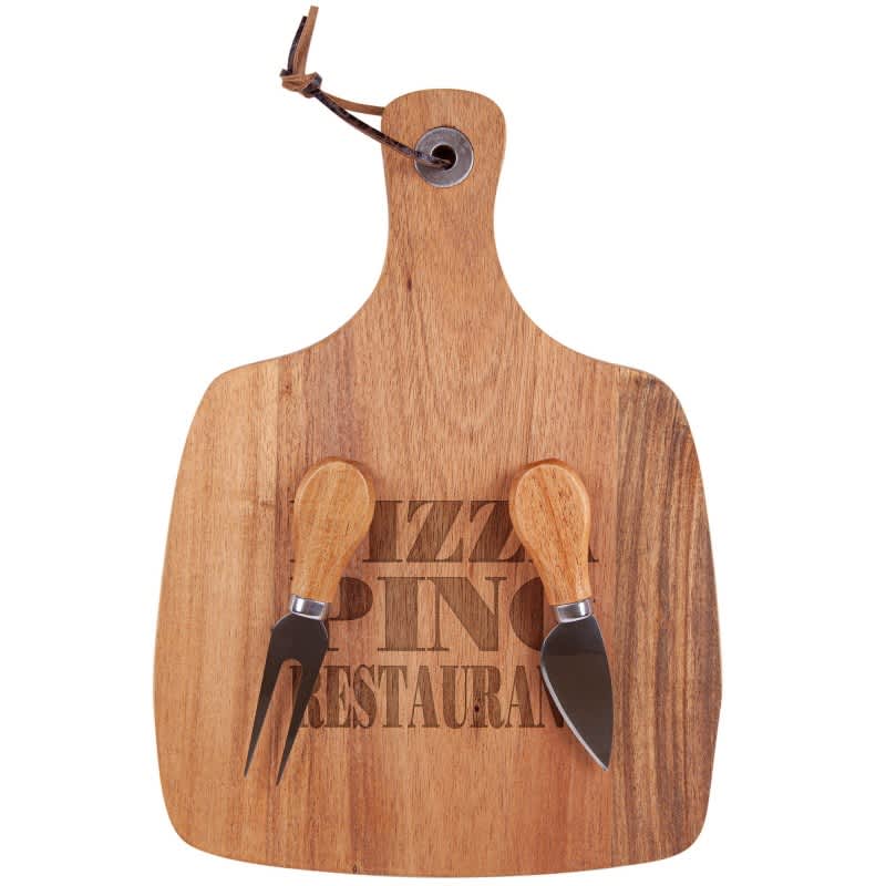 Acacia Cheeseboard & Knife Set - D163 Image