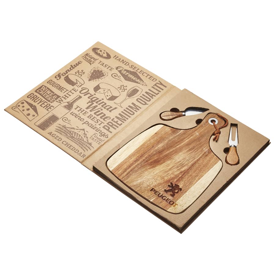 Acacia Cheeseboard & Knife Set - D163 Image