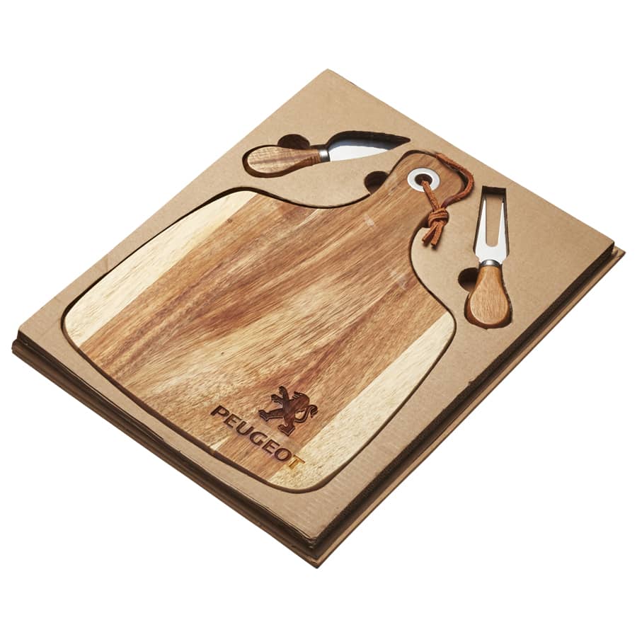 Acacia Cheeseboard & Knife Set - D163 Image
