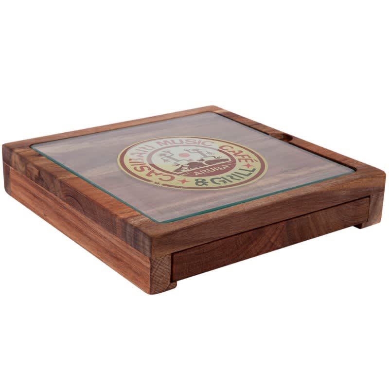 Braemar Glass Cheese Board & Knife Set - D387 Image