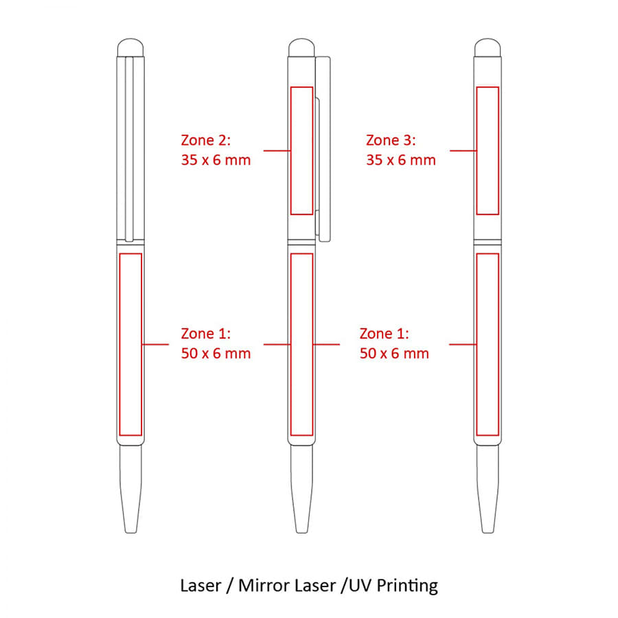 BND71S CLAP STYLUS THIN TWIST METAL BALL PEN - image 47