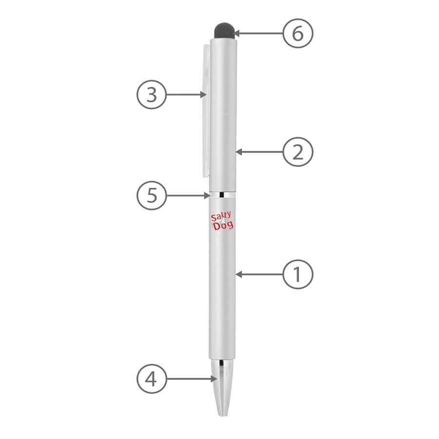 BND71XLS CLAP STYLUS TWIST METAL BALL PEN - FD71XLS.MTO Image 