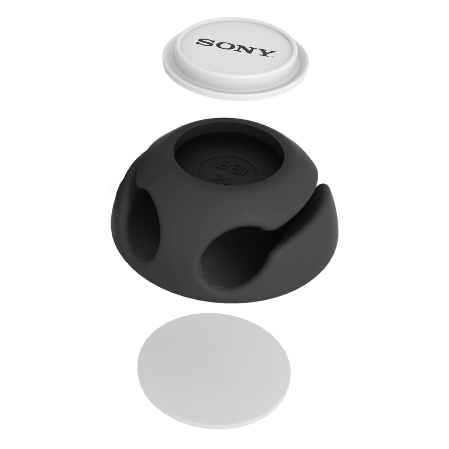 Clippi 1 Piece Cable Manager (Black) - FD825.06 Image 