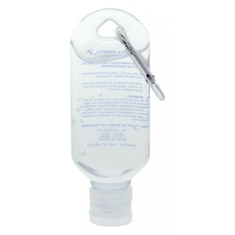 60mL Hand Sanitiser with Carabiner - H312 Image 