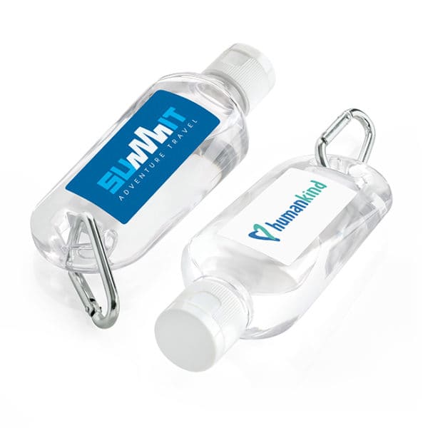 60mL Hand Sanitiser with Carabiner - H312 Image 