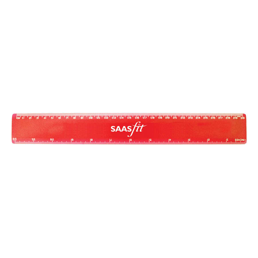 30cm Plastic Ruler - K113 Image 
