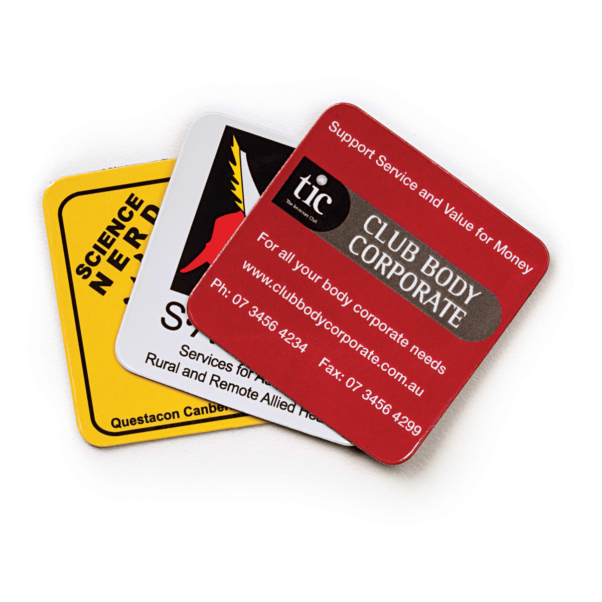 Square Fridge Magnet (50mm x 50mm - with rounded corners) - M400D Image 