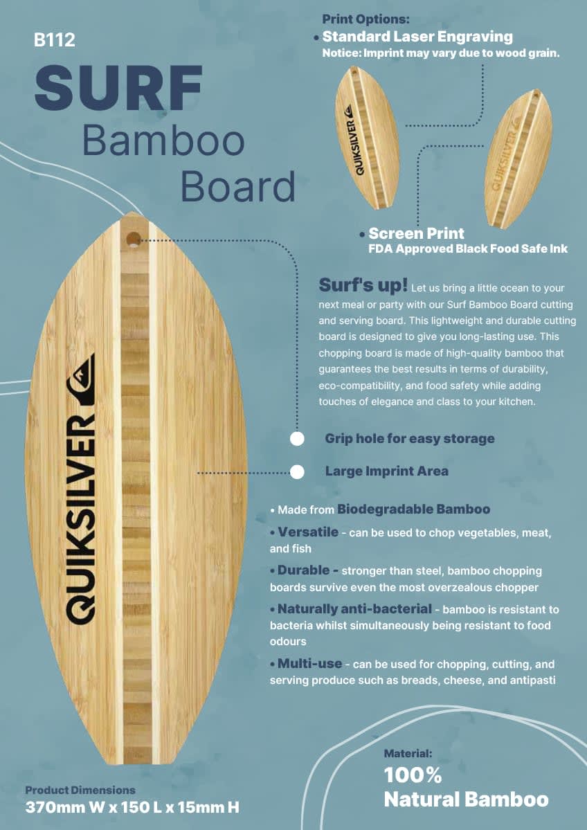 Surf's Up Serving Board - B112 Image