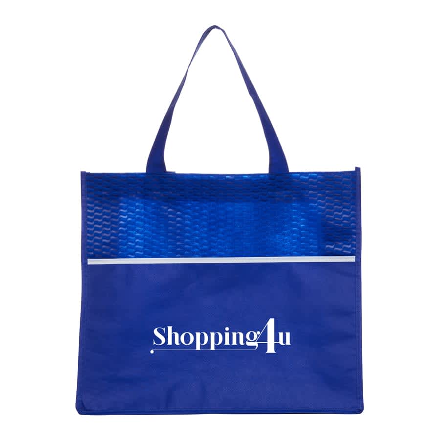 Shopping Tote Bag with Waves - B563 Image