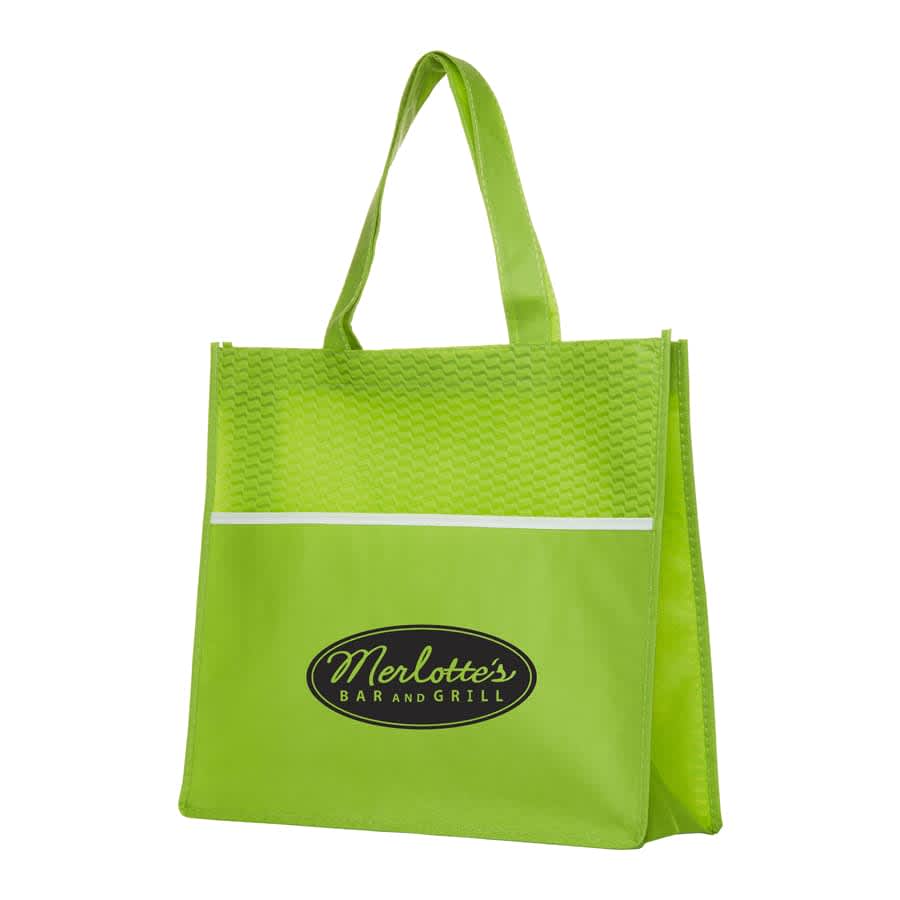 Shopping Tote Bag with Waves - B563 Image