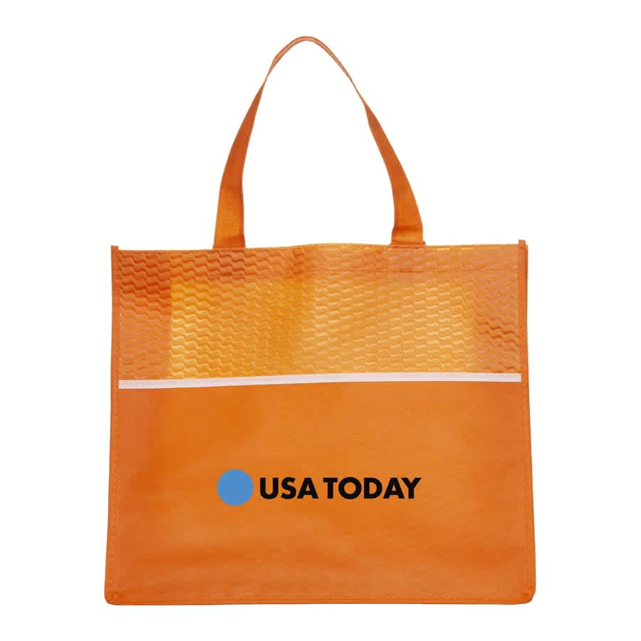Shopping Tote Bag with Waves - B563 Image