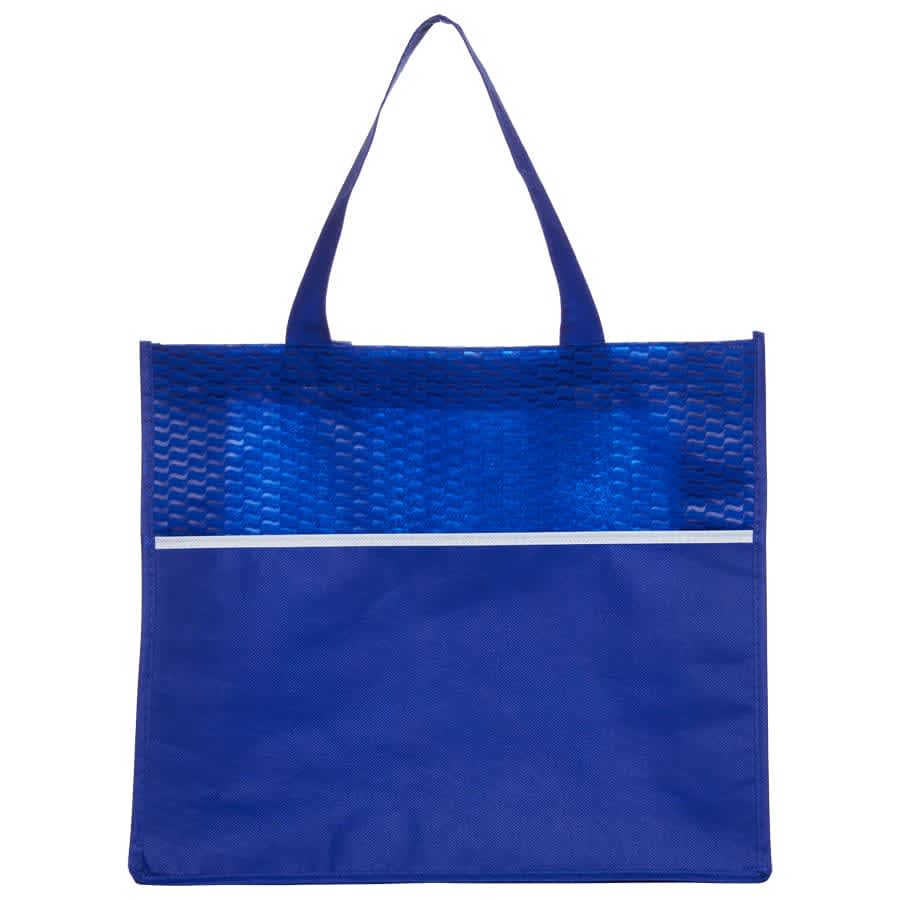 Shopping Tote Bag with Waves - B563 Image