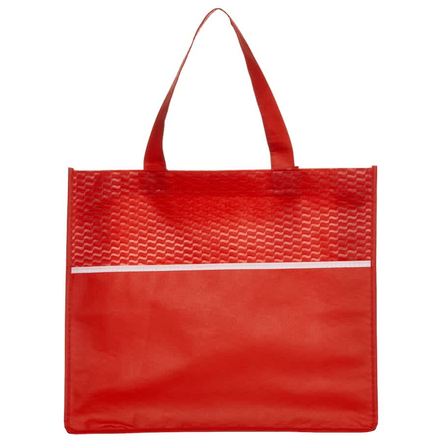 Shopping Tote Bag with Waves - B563 Image