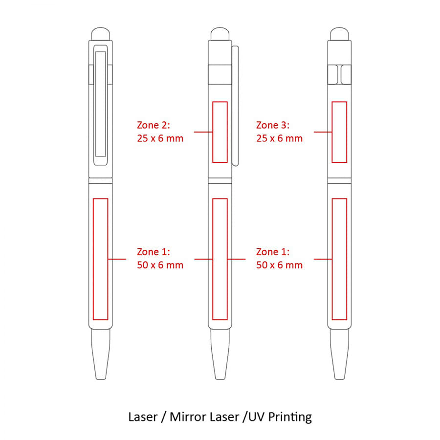BND70XLS HEX STYLUS TWIST METAL BALL PEN - image 3