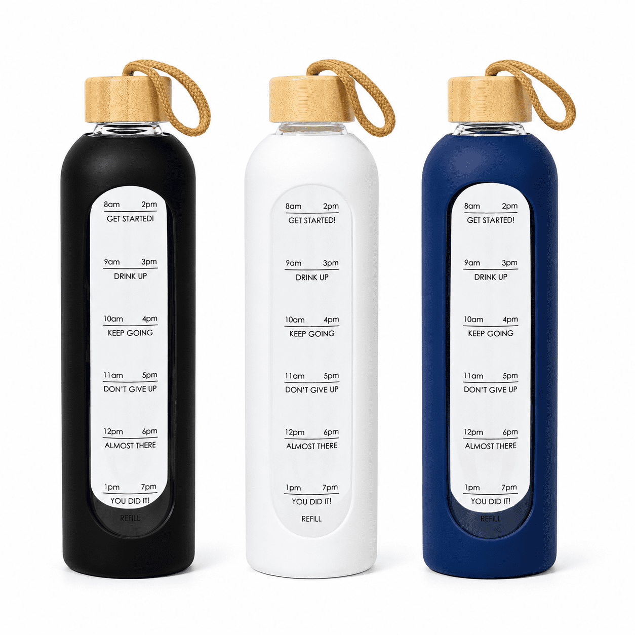 Arlo 1L Glass Water Bottle