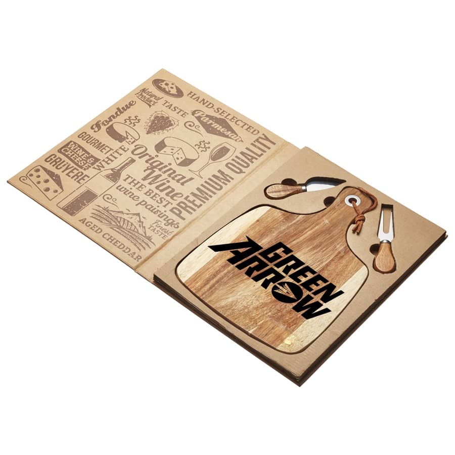 Acacia Cheeseboard & Knife Set - D163 Image