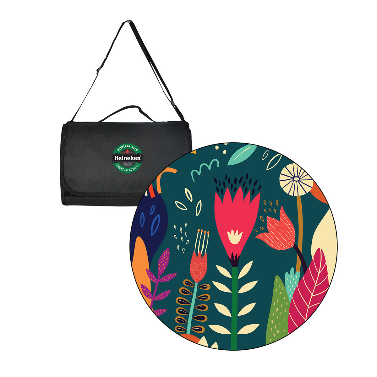 Midnight Garden Picnic Rug - D216 Image