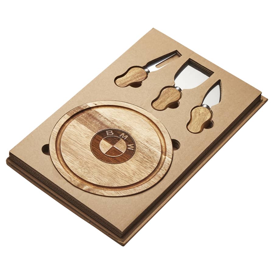 Cawdor Mini Cheese Board & Knife Set - D385 Image 