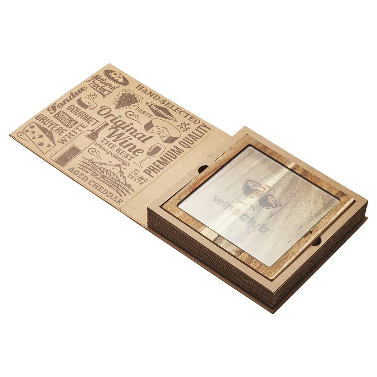 Braemar Glass Cheese Board & Knife Set - D387 Image