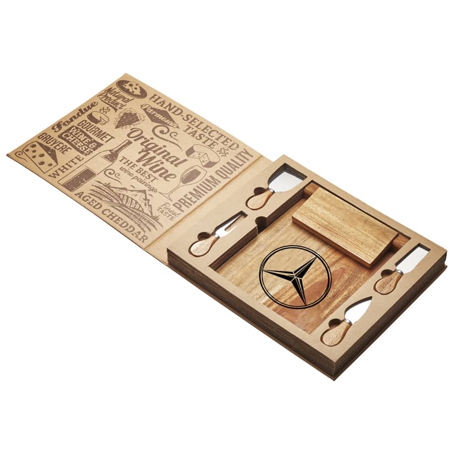 St. Andrews Magnetic Cheeseboard and Knife Set - D388 Image