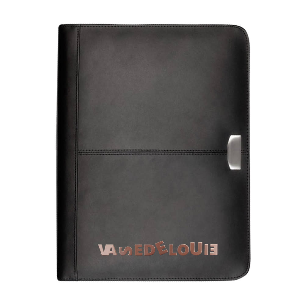 Essex Leather Zippered 3 Ring Compendium - D883 Image
