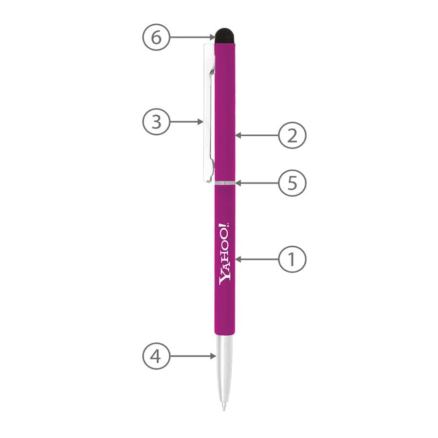 BND71S CLAP STYLUS THIN TWIST METAL BALL PEN - image 19