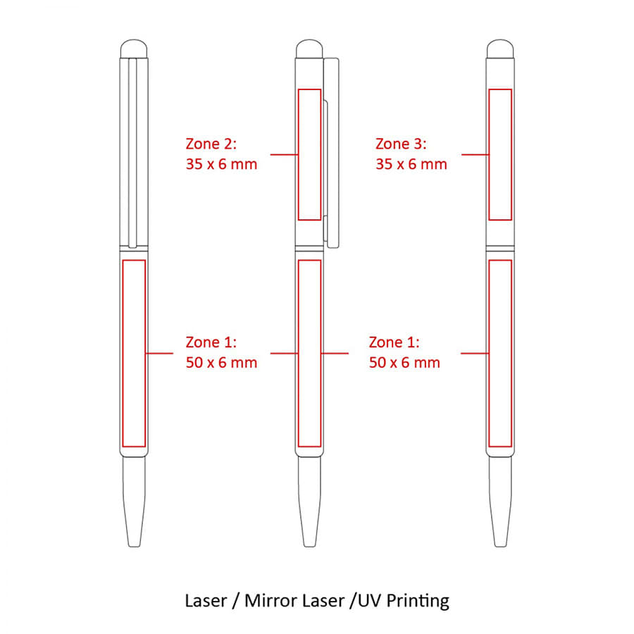 BND71S CLAP STYLUS THIN TWIST METAL BALL PEN - image 23