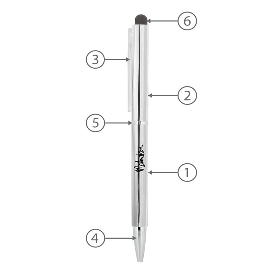 BND71XLS CLAP STYLUS TWIST METAL BALL PEN - FD71XLS.MTO Image 