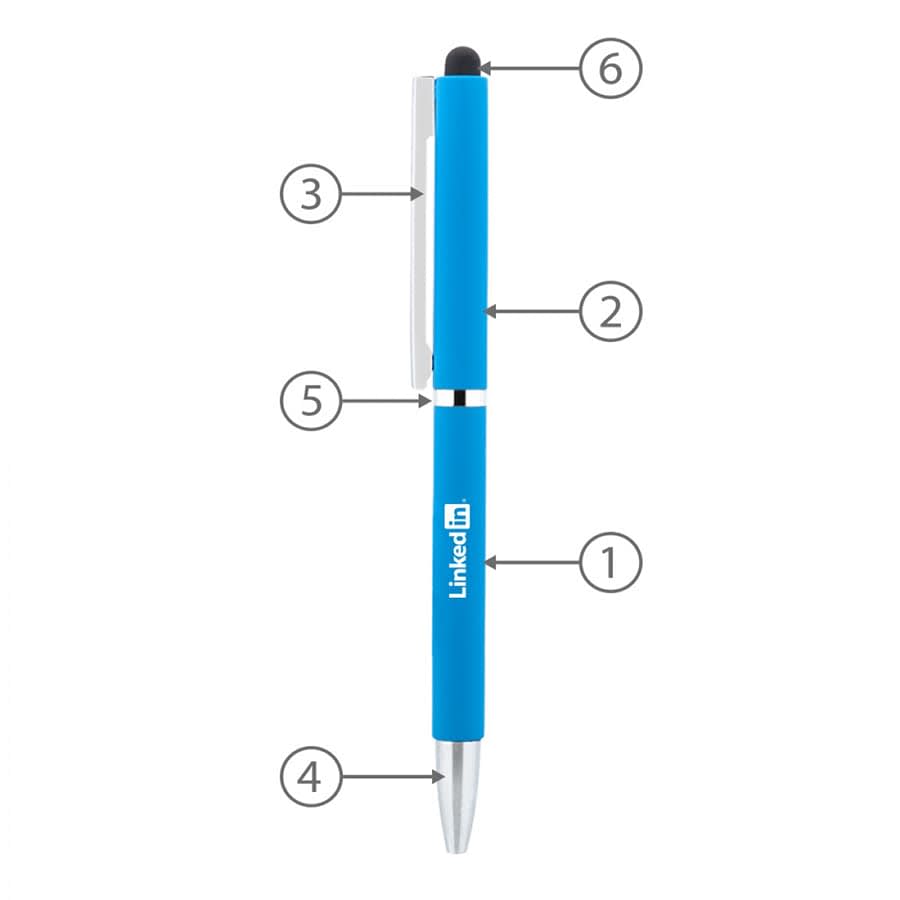 BND71XLS CLAP STYLUS TWIST METAL BALL PEN - FD71XLS.MTO Image 