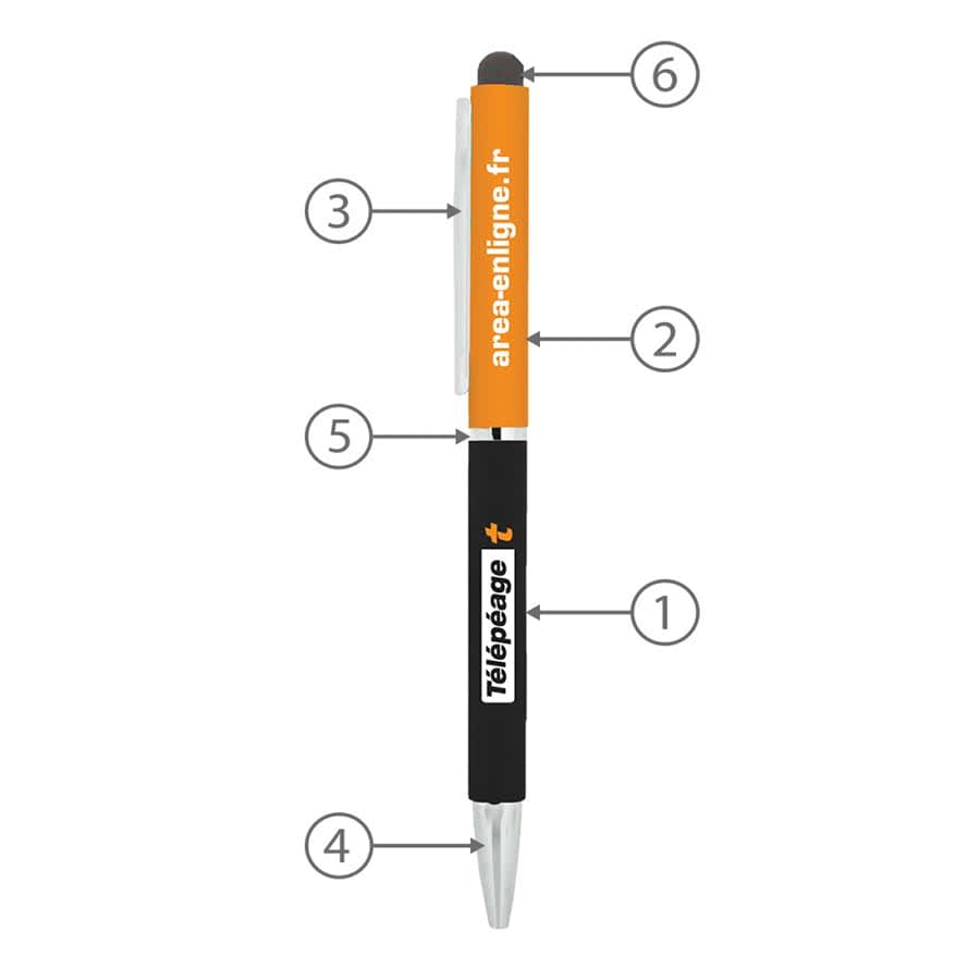 BND71XLS CLAP STYLUS TWIST METAL BALL PEN - FD71XLS.MTO Image 