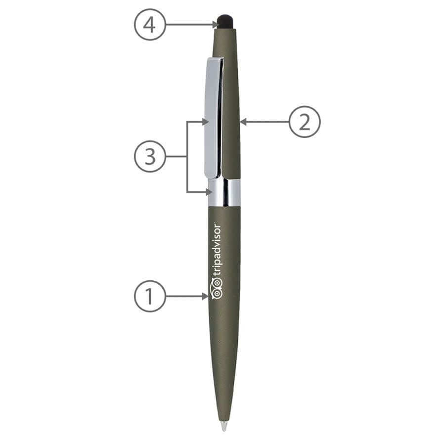 BND77S PERI STYLUS, TWIST METAL BALL PEN - image 13
