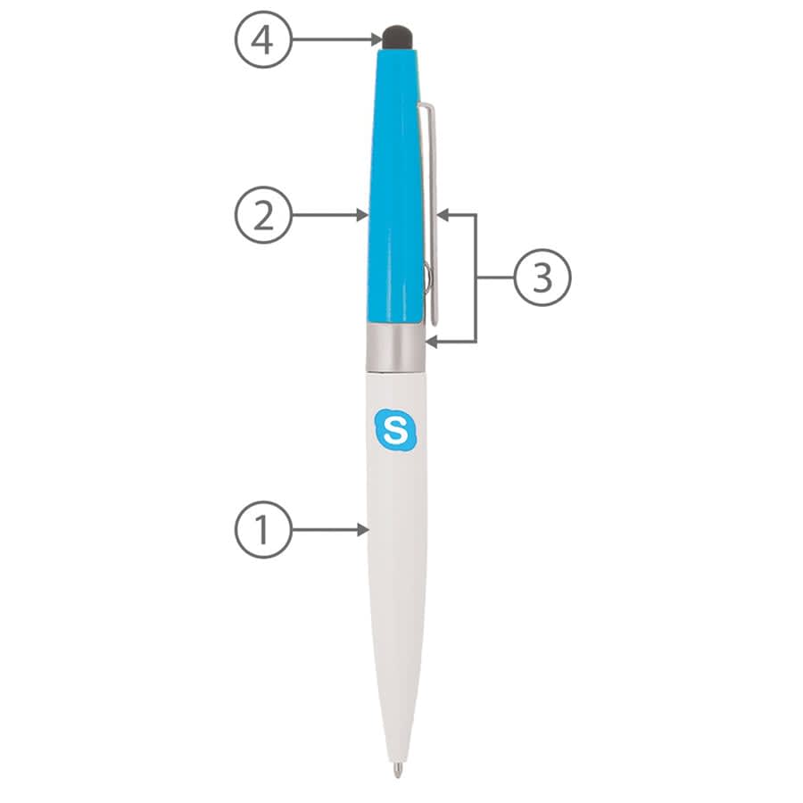 BND77S PERI STYLUS, TWIST METAL BALL PEN - image 15