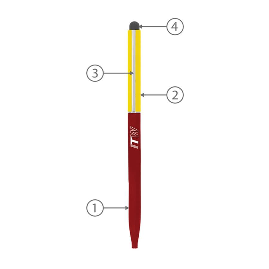 BND78S SARI STYLUS, THIN TWIST METAL BALL PEN - image 13