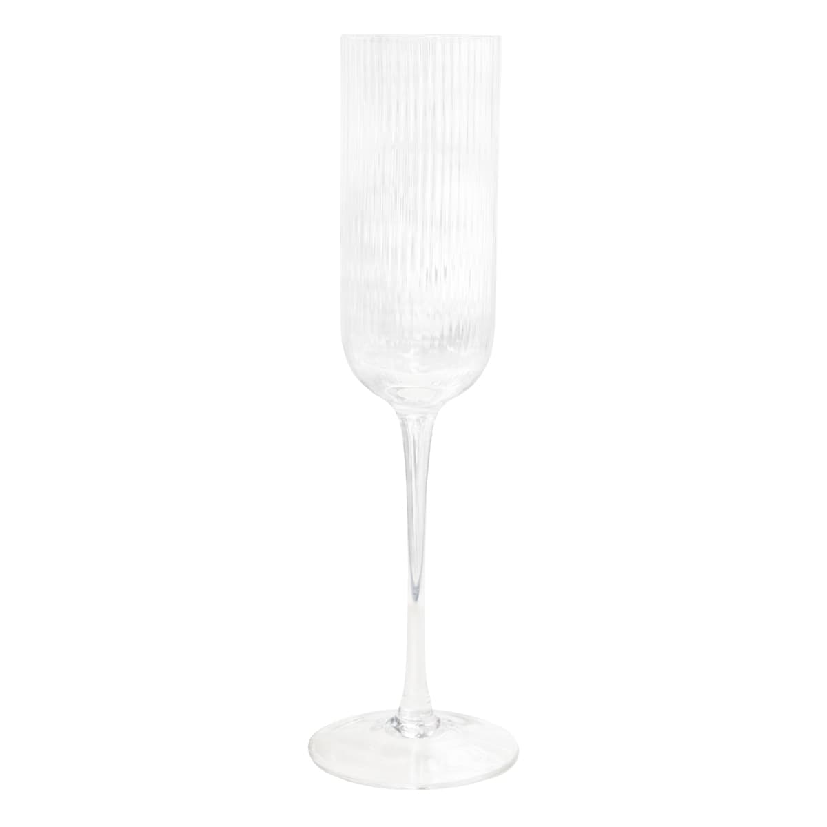Atticus Ribbed Champagne Glasses - G103 Image