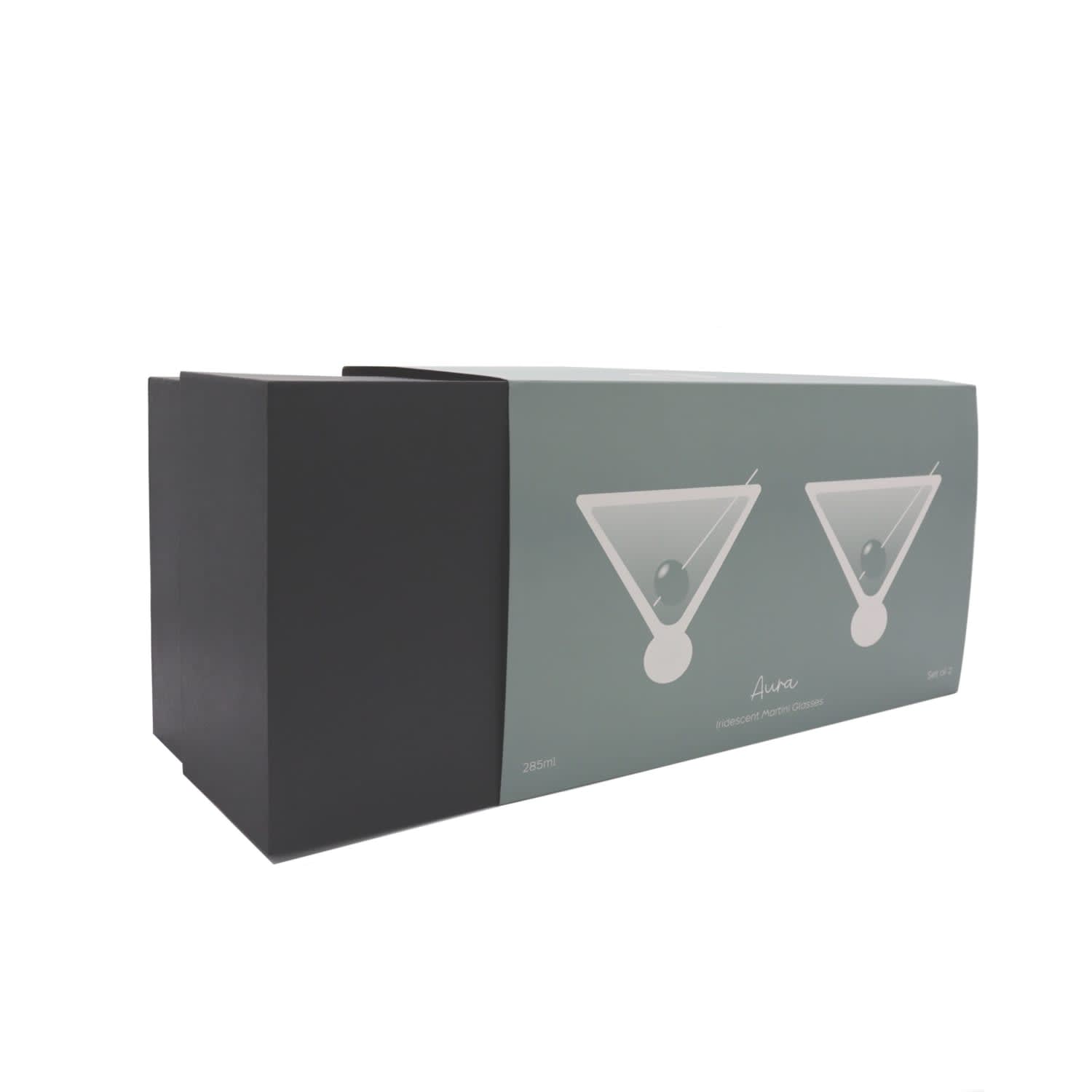 Aura Iridescent Martini Glasses - G106 Image 