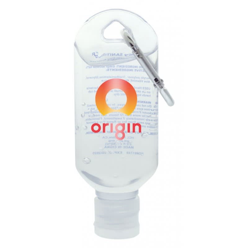 60mL Hand Sanitiser with Carabiner - H312 Image 