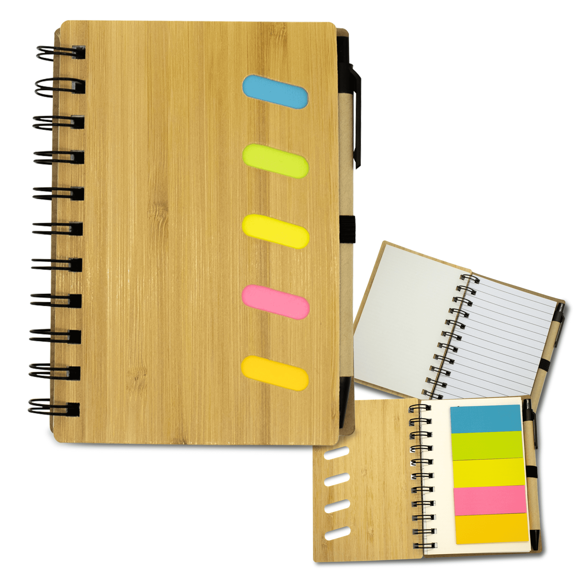 Bamboo Notebook with Pen - JT125 Image 