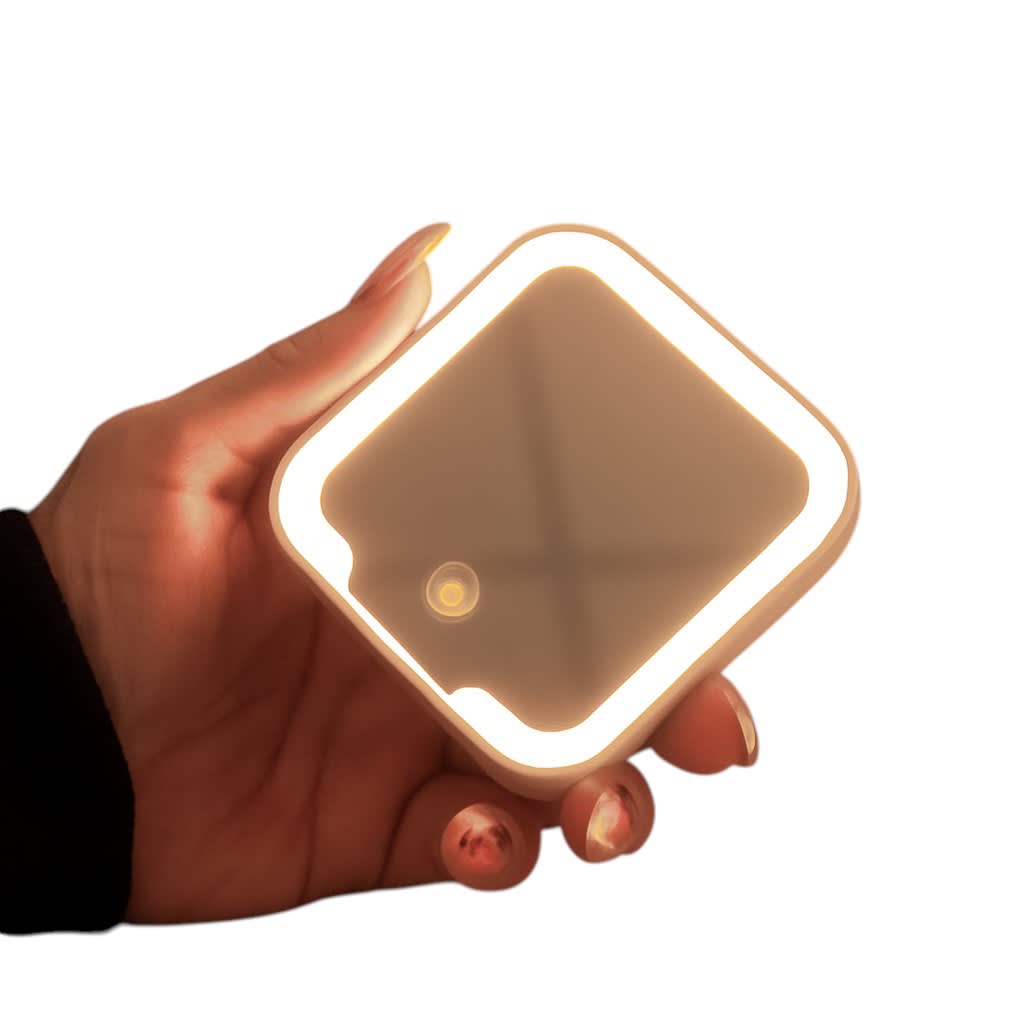 Glow Compact Mirror with LED promotional product