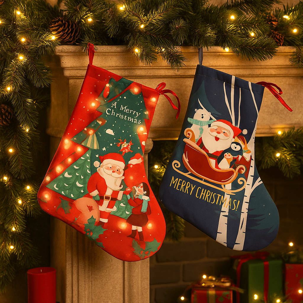 Santa Sock Gift Tote - OA034 Image
