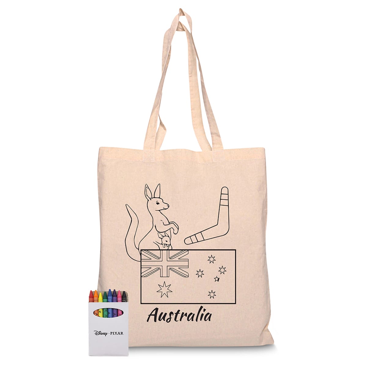 Squiggle Calico bag + Crayon set - RB1018S Image