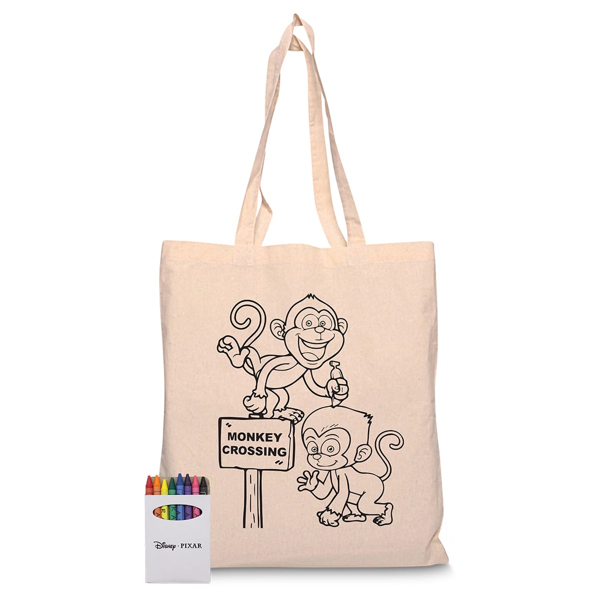 Squiggle Calico bag + Crayon set - RB1018S Image