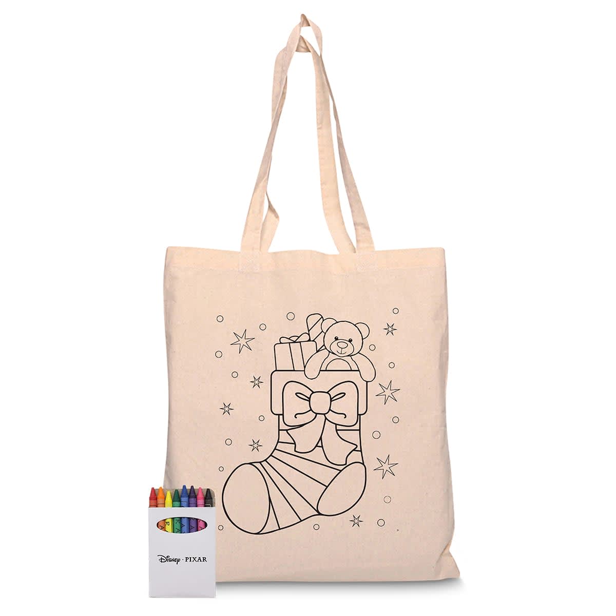 Squiggle Calico bag + Crayon set - RB1018S Image
