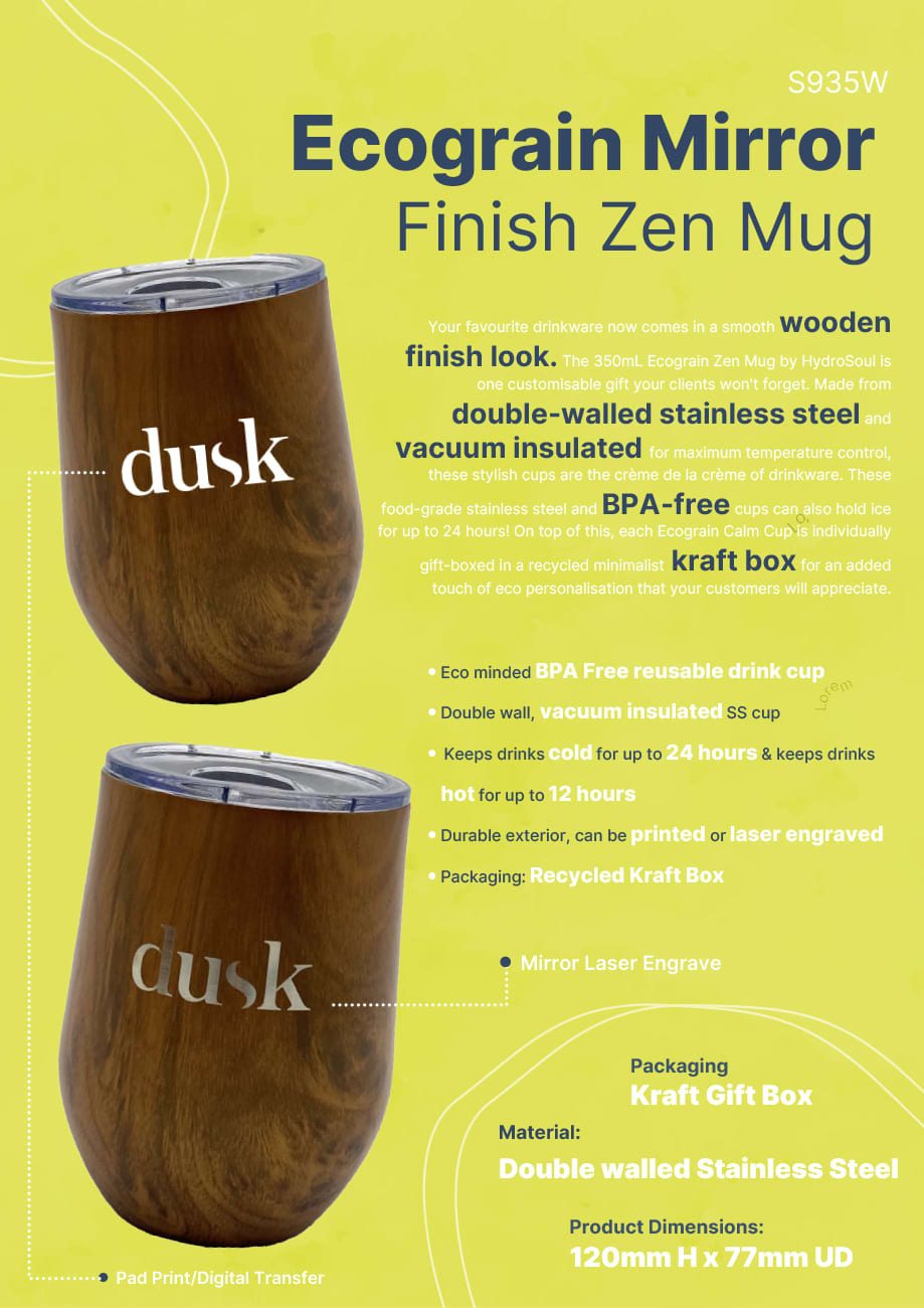 Ecograin Mirror Finish Zen Mug - S935W Image